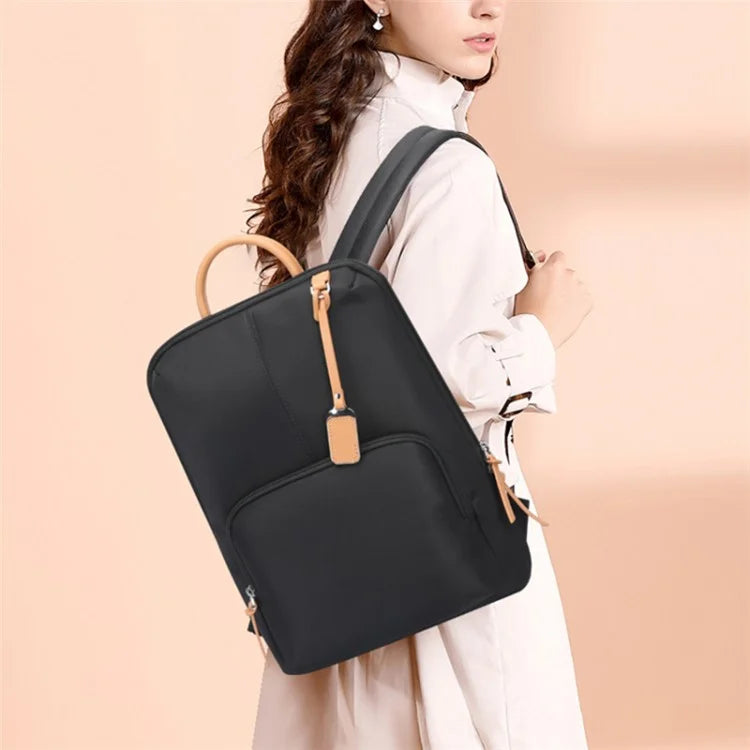 BOPAI 14-inch Laptop Waterproof Backpack Nylon Polyester Business Commute Notebook Shoulder Bag