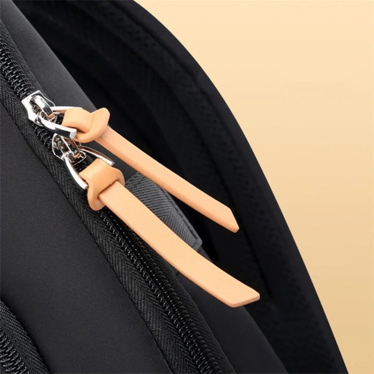 BOPAI 14-inch Laptop Waterproof Backpack Nylon Polyester Business Commute Notebook Shoulder Bag