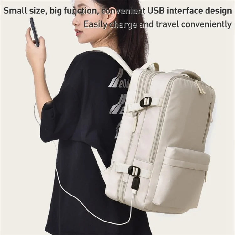 Travel Backpack Fit 15.6 Inch Laptop Computer Work Bag with USB Charging Port