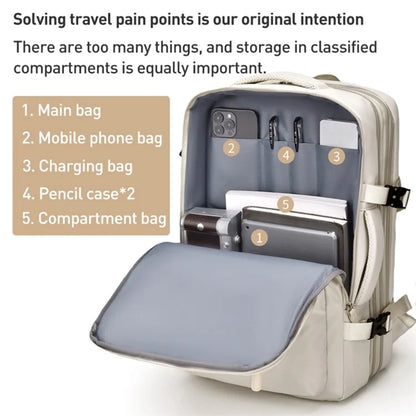 Travel Backpack Fit 15.6 Inch Laptop Computer Work Bag with USB Charging Port