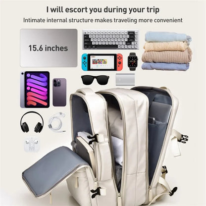 Travel Backpack Fit 15.6 Inch Laptop Computer Work Bag with USB Charging Port