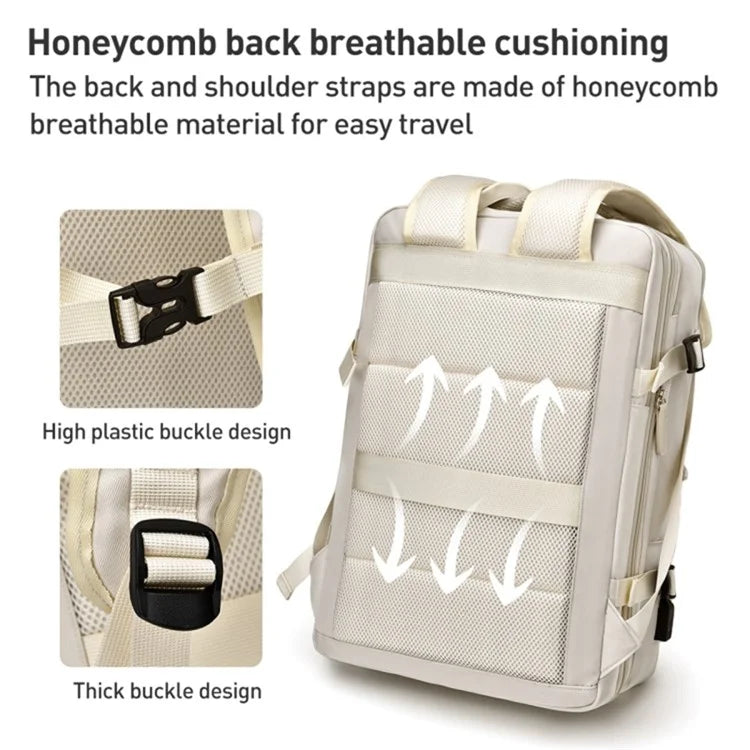 Travel Backpack Fit 15.6 Inch Laptop Computer Work Bag with USB Charging Port