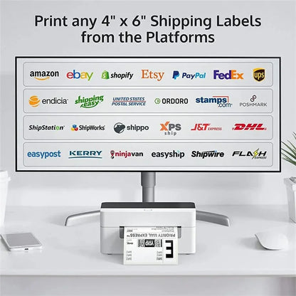 XPRINTER XP-D463B Label Maker with Thermal Printing 26-108mm QR Code Barcode Label Printer