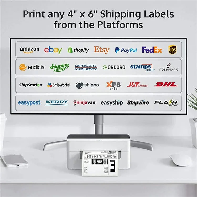 XPRINTER XP-D463B Label Maker with Thermal Printing 26-108mm QR Code Barcode Label Printer
