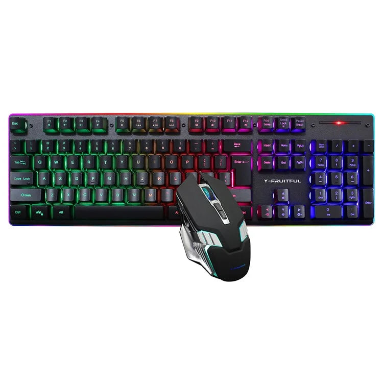 Y-FRUITFUL KM99 Backlit Bluetooth Keyboard Mouse Set for Home Office
