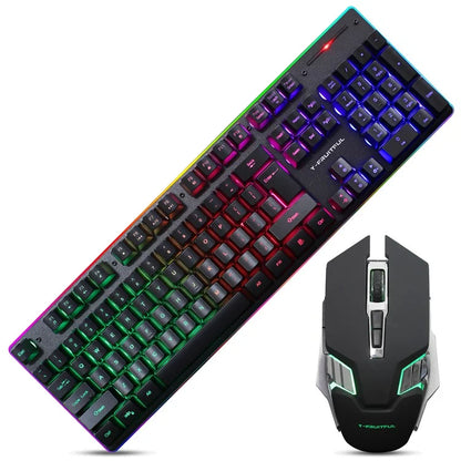 Y-FRUITFUL KM99 Backlit Bluetooth Keyboard Mouse Set for Home Office