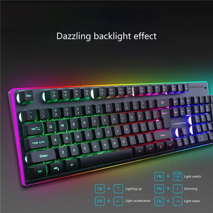 Y-FRUITFUL KM99 Backlit Bluetooth Keyboard Mouse Set for Home Office