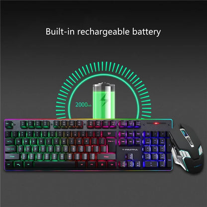 Y-FRUITFUL KM99 Backlit Bluetooth Keyboard Mouse Set for Home Office