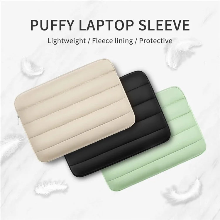 MA593 12.9-13.3 Inch Puffy Laptop Sleeve Waterproof Shockproof Puffer Notebook Case with Soft Lining