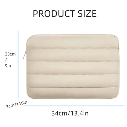 MA593 12.9-13.3 Inch Puffy Laptop Sleeve Waterproof Shockproof Puffer Notebook Case with Soft Lining