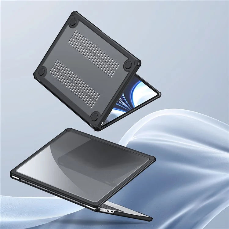 DUX DUCIS LCGM Series Glossy Case for Macbook Air 15 inch (2023) / (2024) A2941 A3114 TPU+PC Protective Shell