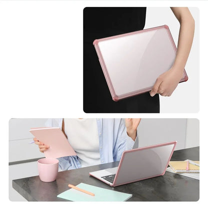 DUX DUCIS LCGM Series Glossy Case for Macbook Air 15 inch (2023) / (2024) A2941 A3114 TPU+PC Protective Shell