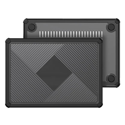 DUX DUCIS LCGH Series for MacBook Air 13 inch (2024) / (2022) Geometric Lines Anti-Drop Case TPU+PC Laptop Cover