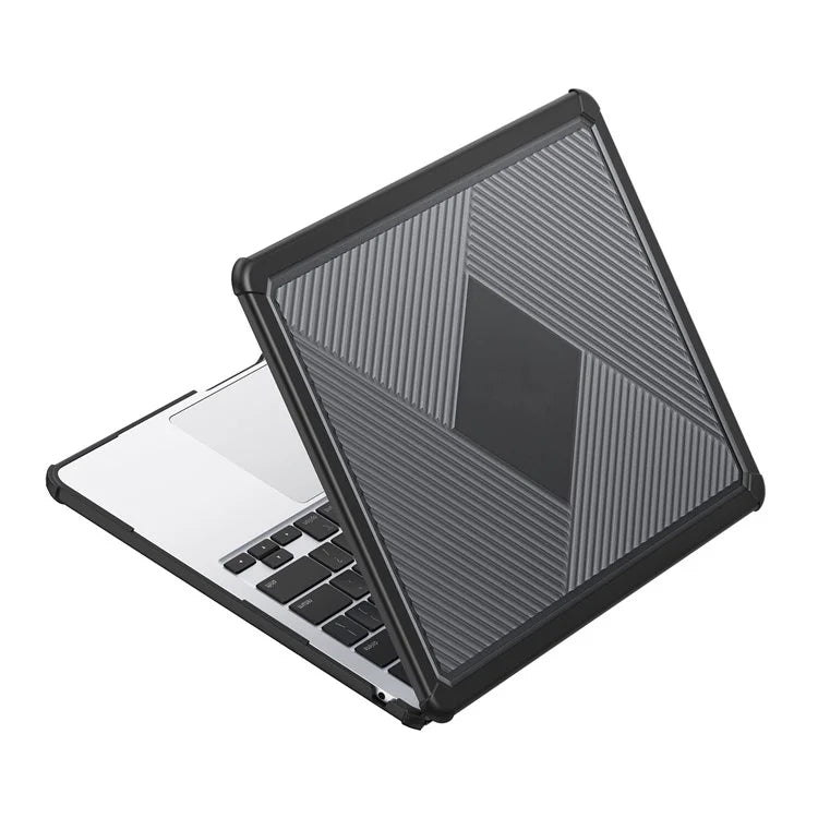DUX DUCIS LCGH Series for MacBook Air 13 inch (2024) / (2022) Geometric Lines Anti-Drop Case TPU+PC Laptop Cover