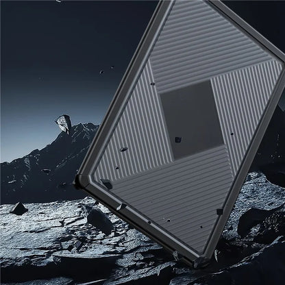 DUX DUCIS LCGH Series for MacBook Air 13 inch (2024) / (2022) Geometric Lines Anti-Drop Case TPU+PC Laptop Cover