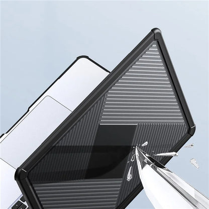 DUX DUCIS LCGH Series for MacBook Air 13 inch (2024) / (2022) Geometric Lines Anti-Drop Case TPU+PC Laptop Cover