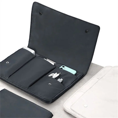 Multi-Layer Nylon Waterproof Bag for 15-inch Laptop Shockproof Carrying Case