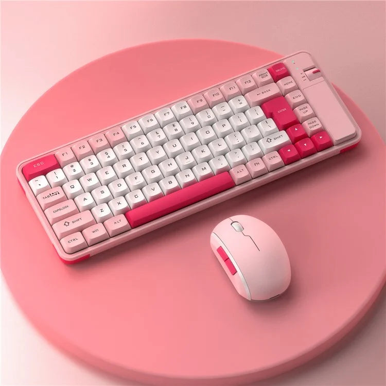 QW07 Wireless Keyboard Mouse Set Home Office Computer Bluetooth 5.0 Keyboard + Mouse