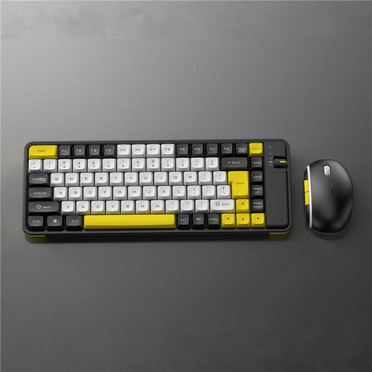 QW07 Wireless Keyboard Mouse Set Home Office Computer Bluetooth 5.0 Keyboard + Mouse