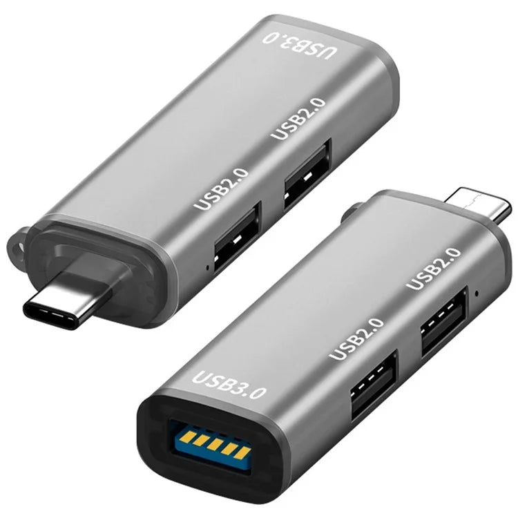 ADS-302C Type-C Adapter Hub to USB 3.0 +  Dual USB 2.0 Expansion Station