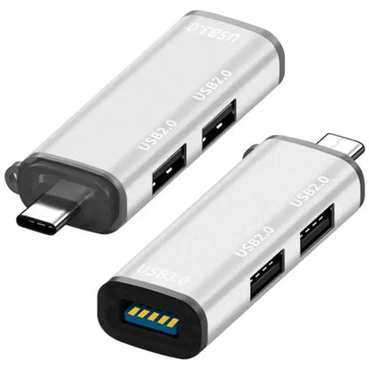 ADS-302C Type-C Adapter Hub to USB 3.0 +  Dual USB 2.0 Expansion Station