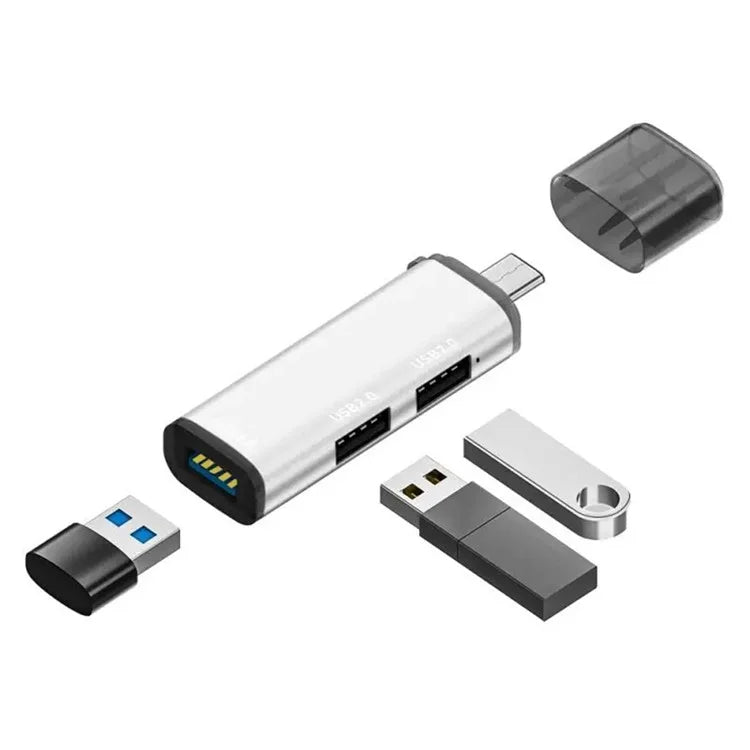 ADS-302C Type-C Adapter Hub to USB 3.0 +  Dual USB 2.0 Expansion Station