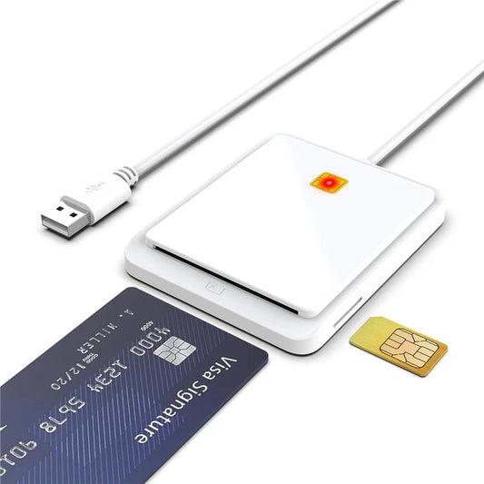 CR317 USB 2.0 Smart Card Reader Support SIM CAC ID Bank Card for Mac Windows
