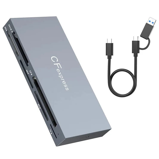 CR353 6-in-1 Cfexpress Type B / CF / XD / MS / SD / TF Memory Card Reader Computer Laptop Adapter with Cable