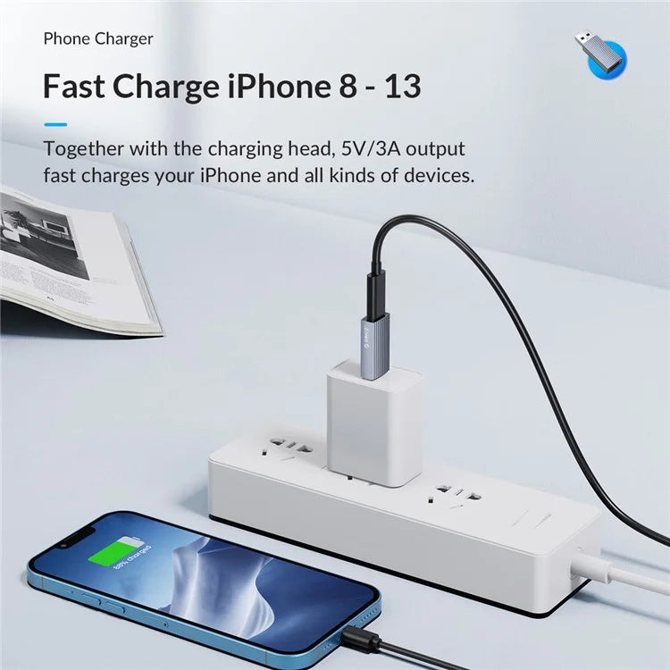 ORICO ORICO-AH-AC10 USB C Female to USB A Male Adapter Power Charger Cable Connector