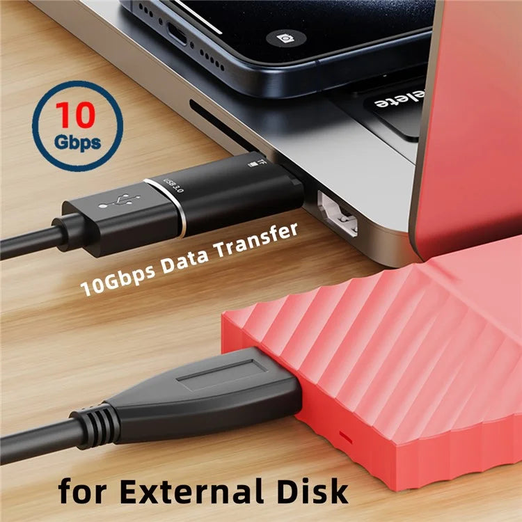 UC-035-TF 10Gbps Type-C to USB 3.0 Female OTG+TF Card Reader Adapter for Laptop Tablet Phone