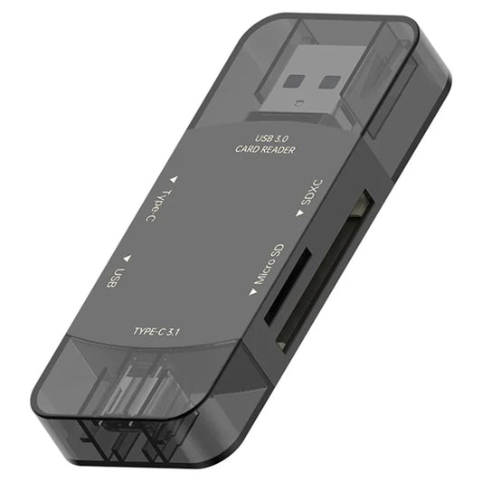 D204 SD Card Reader USB A+USB C to TF Card / SDXC / USB-A / USB-C Memory Card Reader Adapter