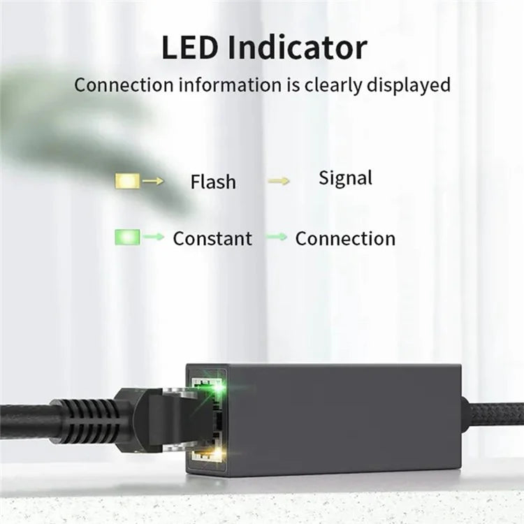 MINDPURE UR001 USB 2.0 to RJ45 100Mbps Ethernet Adapter Computer External Network Connector