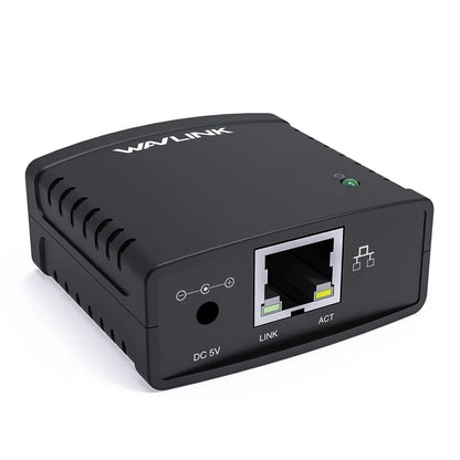 WAVLINK NU72P11 USB 2.0 Ethernet Network Printer Power Adapter 100Mbps Network Print Server