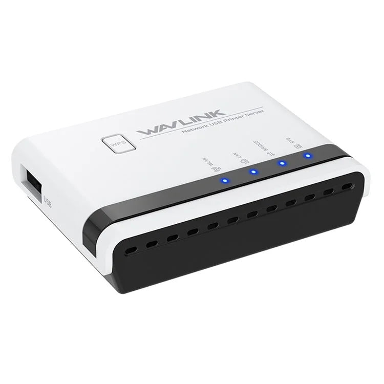 WAVLINK NU516U1 Wireless USB Print Server with 10 / 100Mbps LAN / Bridge WiFi USB2.0 Wireless Printer Server