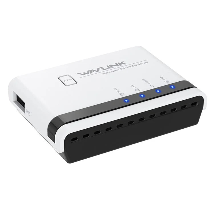 WAVLINK NU516U1 Wireless USB Print Server with 10 / 100Mbps LAN / Bridge WiFi USB2.0 Wireless Printer Server