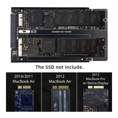 SA-072 2.5inch SATA 22Pin for Mac Air Pro Retina 2010 2011 2012 SSD 12+6Pin 17+7Pin A1425 A1398 MC975 MC976 Case Enclosure