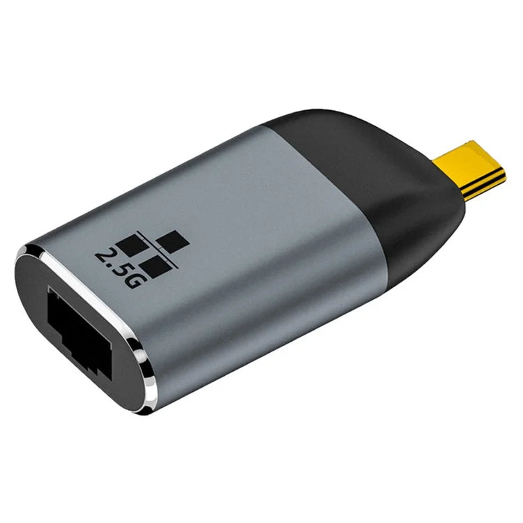 Type-C to RJ45 Ethernet Adapter 2500Mbps Gigabit LAN Network Converter for Laptop MacBook