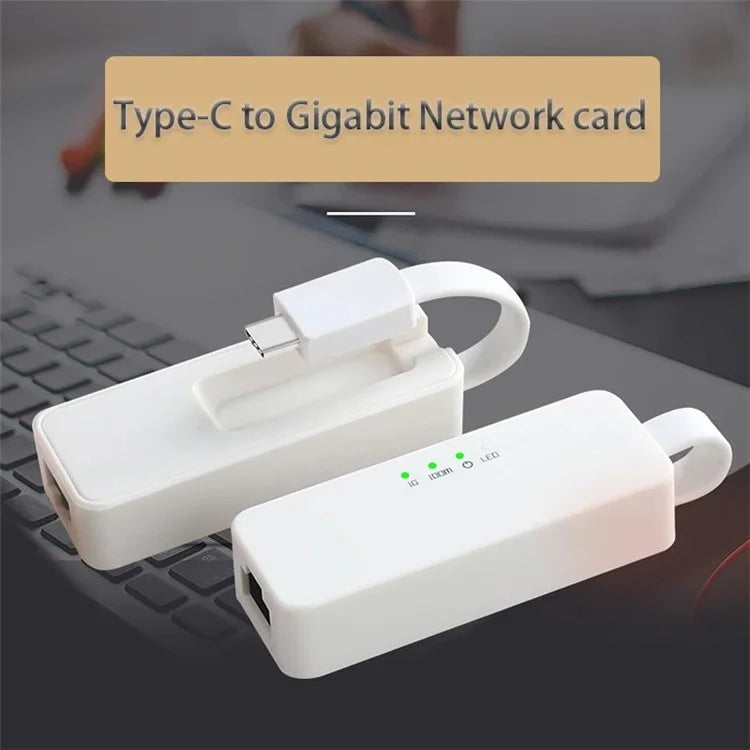 TXA062 1000Mbps USB-C to Gigabit Hub Adapter Plug and Play Network Adapter