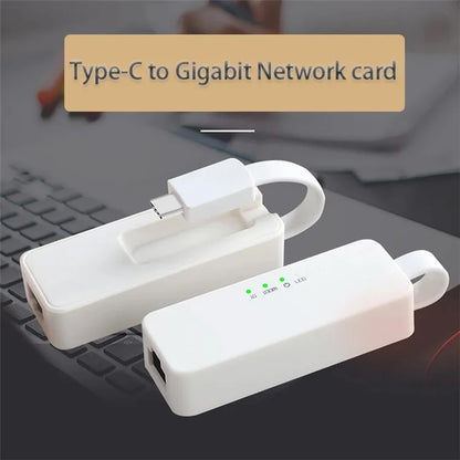 TXA062 1000Mbps USB-C to Gigabit Hub Adapter Plug and Play Network Adapter