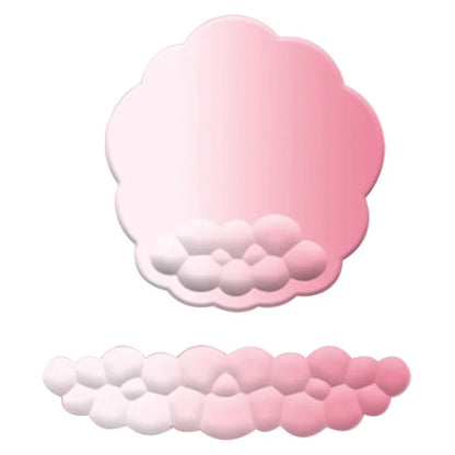 Wrist Rest Design Gradient Cloud Anti-slip Mouse Pad + Keyboard Wrist Rest Pad