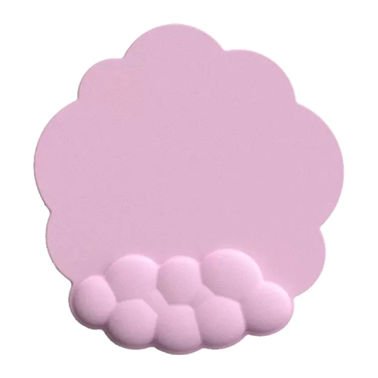 Wrist Rest Design Cloud Shape Mouse Pad Leather Anti-slip Mouse Pad