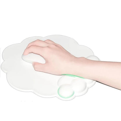 Wrist Rest Design Cloud Shape Mouse Pad Leather Anti-slip Mouse Pad