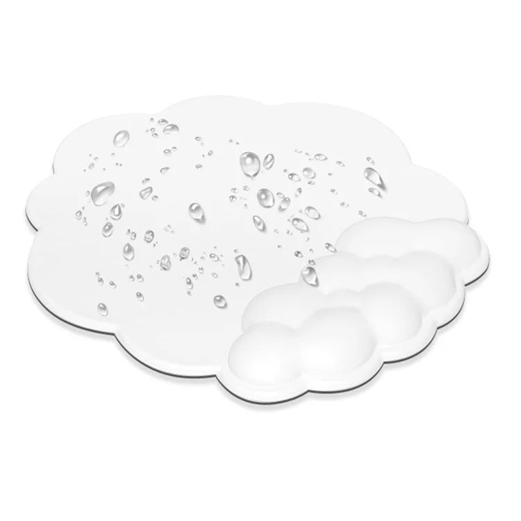 Wrist Rest Design Cloud Shape Mouse Pad Leather Anti-slip Mouse Pad