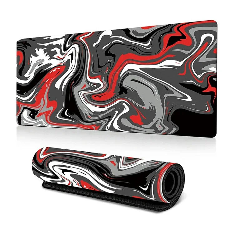 400*900*2mm Abstract Fluid Pattern Large Mouse Pad Rubber Desktop Mat