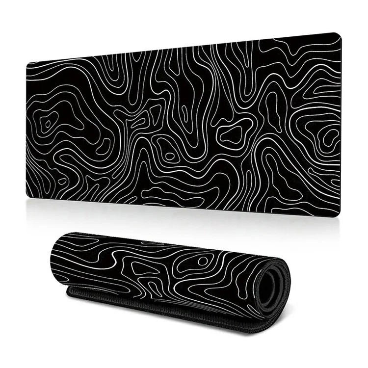 400*900*2mm Abstract Fluid Pattern Large Mouse Pad Rubber Computer Desktop Mat