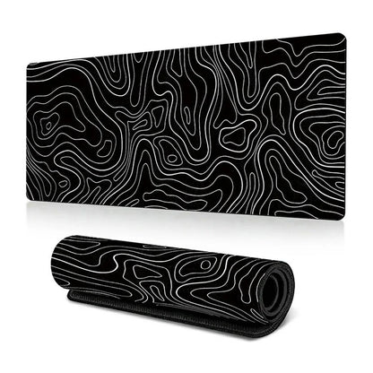 400*900*2mm Abstract Fluid Pattern Large Mouse Pad Rubber Computer Desktop Mat