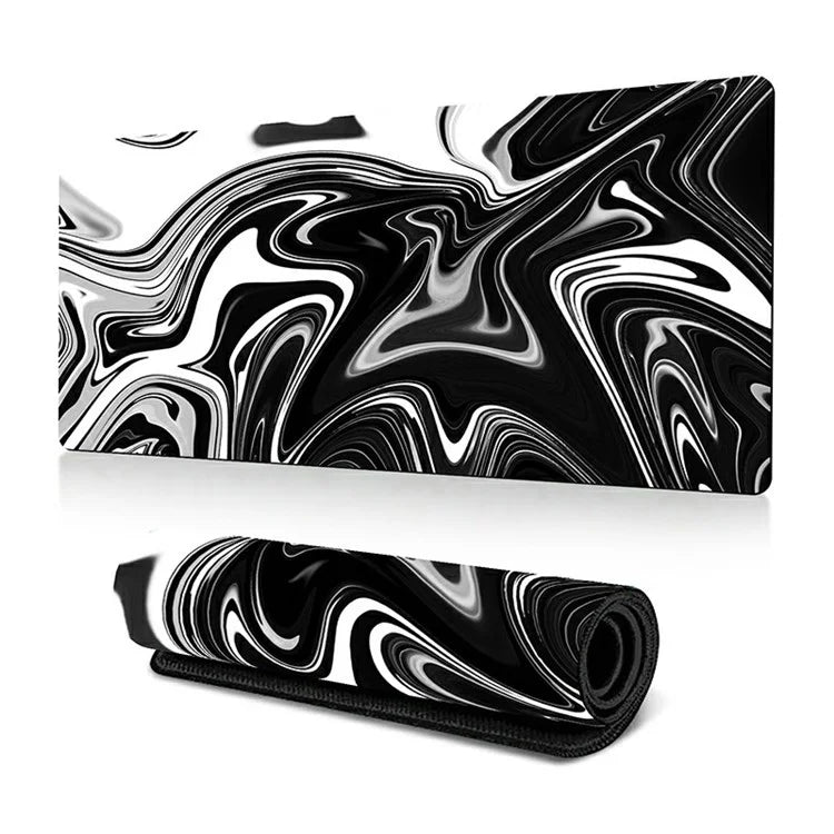 400*900*2mm Abstract Fluid Pattern Large Mouse Pad Rubber Computer Desktop Mat