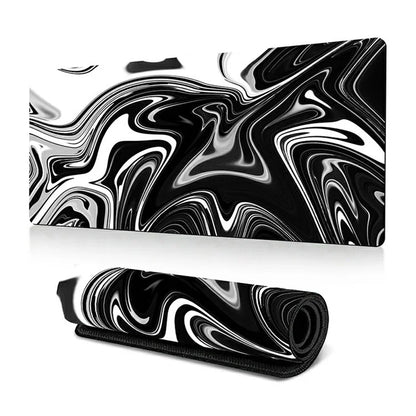 400*900*2mm Abstract Fluid Pattern Large Mouse Pad Rubber Computer Desktop Mat
