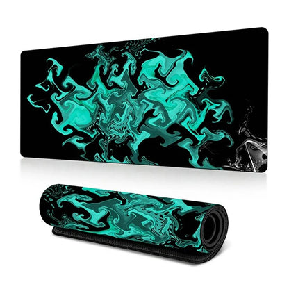 400*900*2mm Abstract Fluid Pattern Large Mouse Pad Rubber Computer Desktop Mat