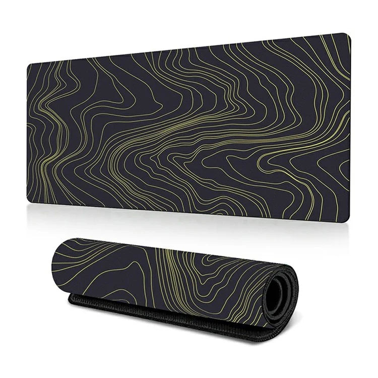 400*900*2mm Abstract Fluid Pattern Large Mouse Pad Rubber Computer Desktop Mat